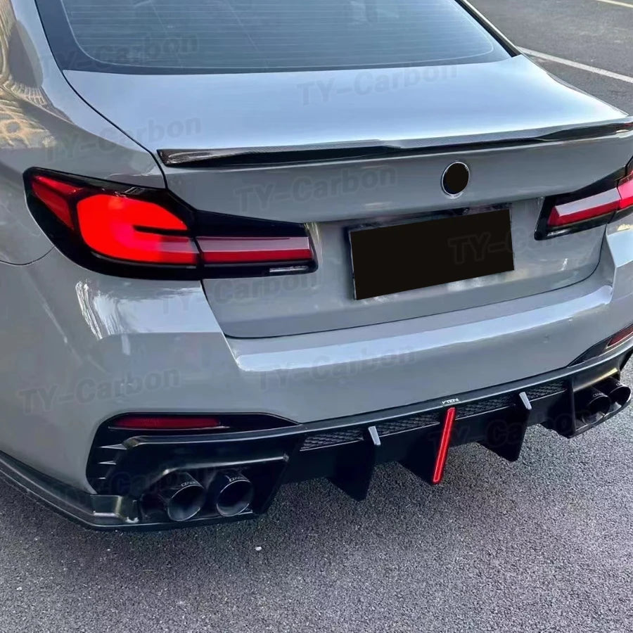 For BMW G30 G38 M Sport Pp Black 3PCS Rear Bumper Diffuser Lip
