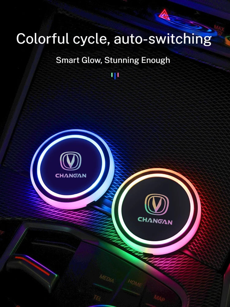 For Changan CS75 CS35 CS55 CS15 Color Changing Cup Holder Rear