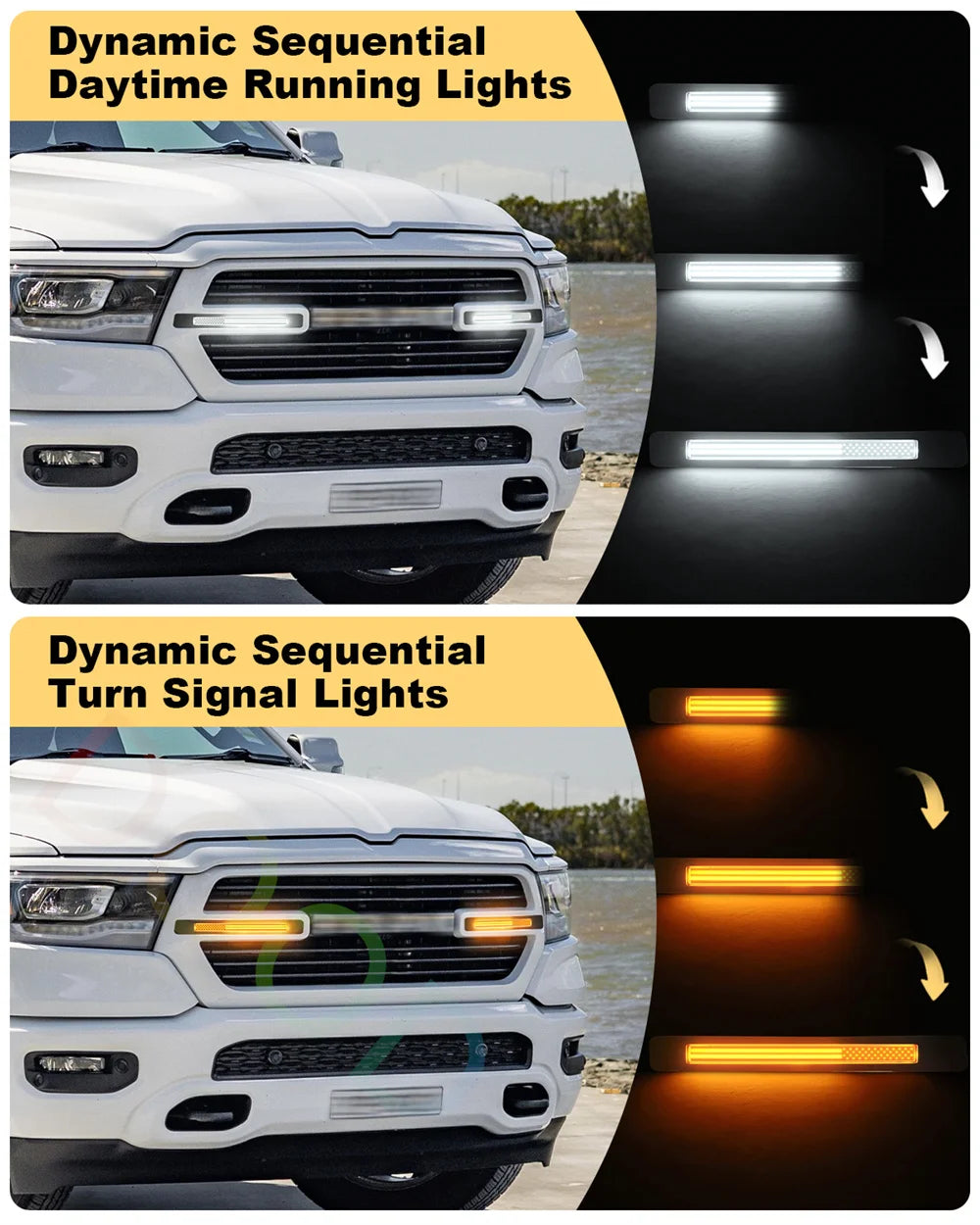 For 2019-2024 Dodge Ram 1500 Laramie Grill Grills Fit ABS Grille
