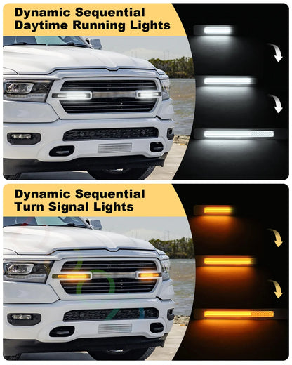 For 2019-2024 Dodge Ram 1500 Laramie Grill Grills Fit ABS Grille