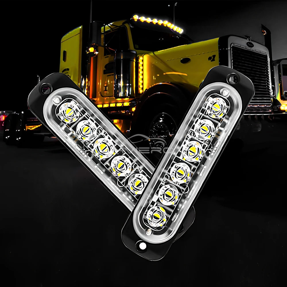 24LED Strobe Emergency Signal Flash Warning Dc 12-24v Trailer