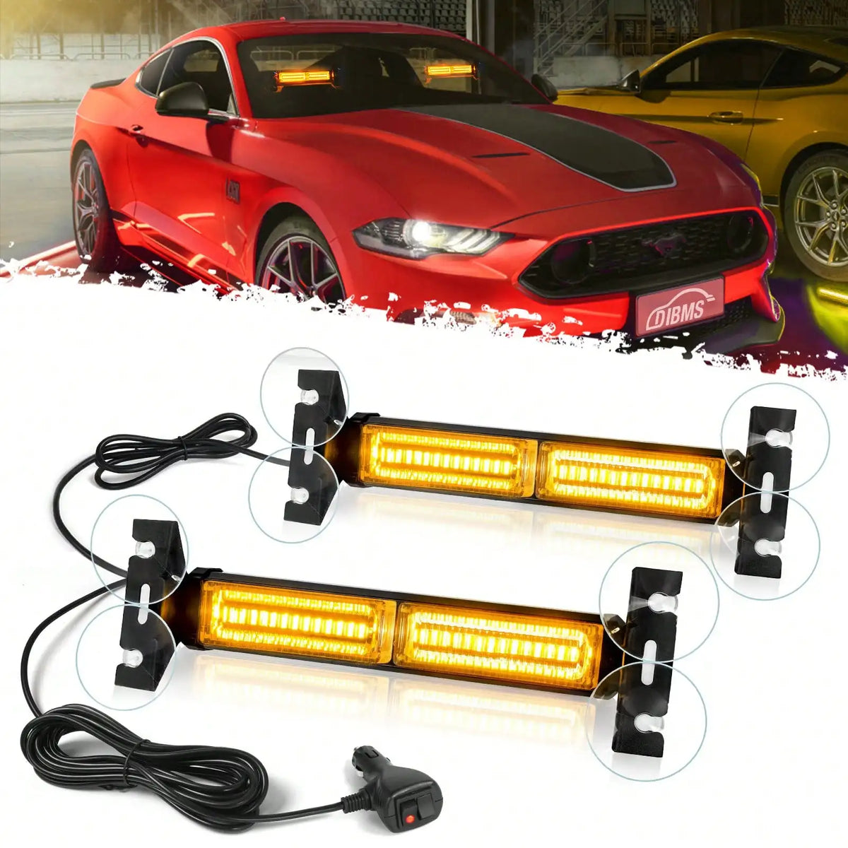 For Construction Tow 2PCS Nilight Strobe bar.front Rear