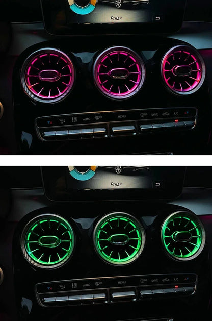 For Mercedes-Benz 3 64 Colour LED Ambient Turbine Nozzle Air