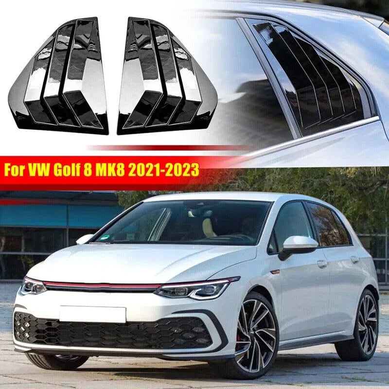 For VW Golf MK8 2020-2023 Rear Louver Window Quarter Side
