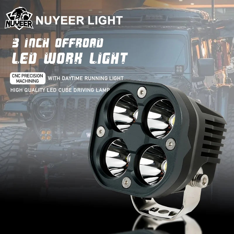 12V 24V Offroad Driving 3inch Pod Spot Beam Drl