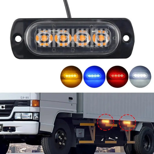 12V 24V 4leds Warning Grill Breakdown Truck Trailer Beacon