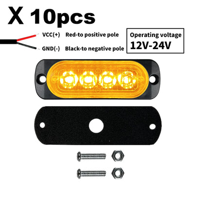 For ATV Utv Boat bike-Heavy-Duty Off-Road 10PCS Upgraded 12v-24v