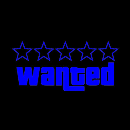 9CM Wanted Reflective Laser Sticker 3D Decals Decal