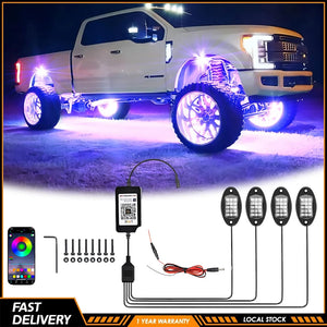 Pods RGB Rock Brightness Multifunction Neon Underglow Kit