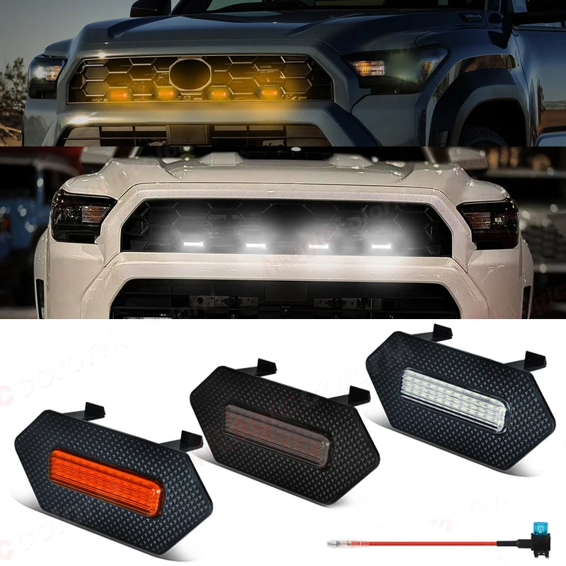 For 2025 Toyota 4Runner Trd Pro Front Grille Warning Lamps