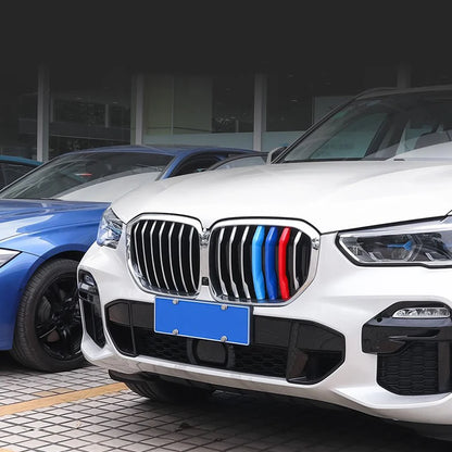 For BMW X1 X2 X3 X4 3PCS Grille Trim Strip X5 X6 X7 E84 F48