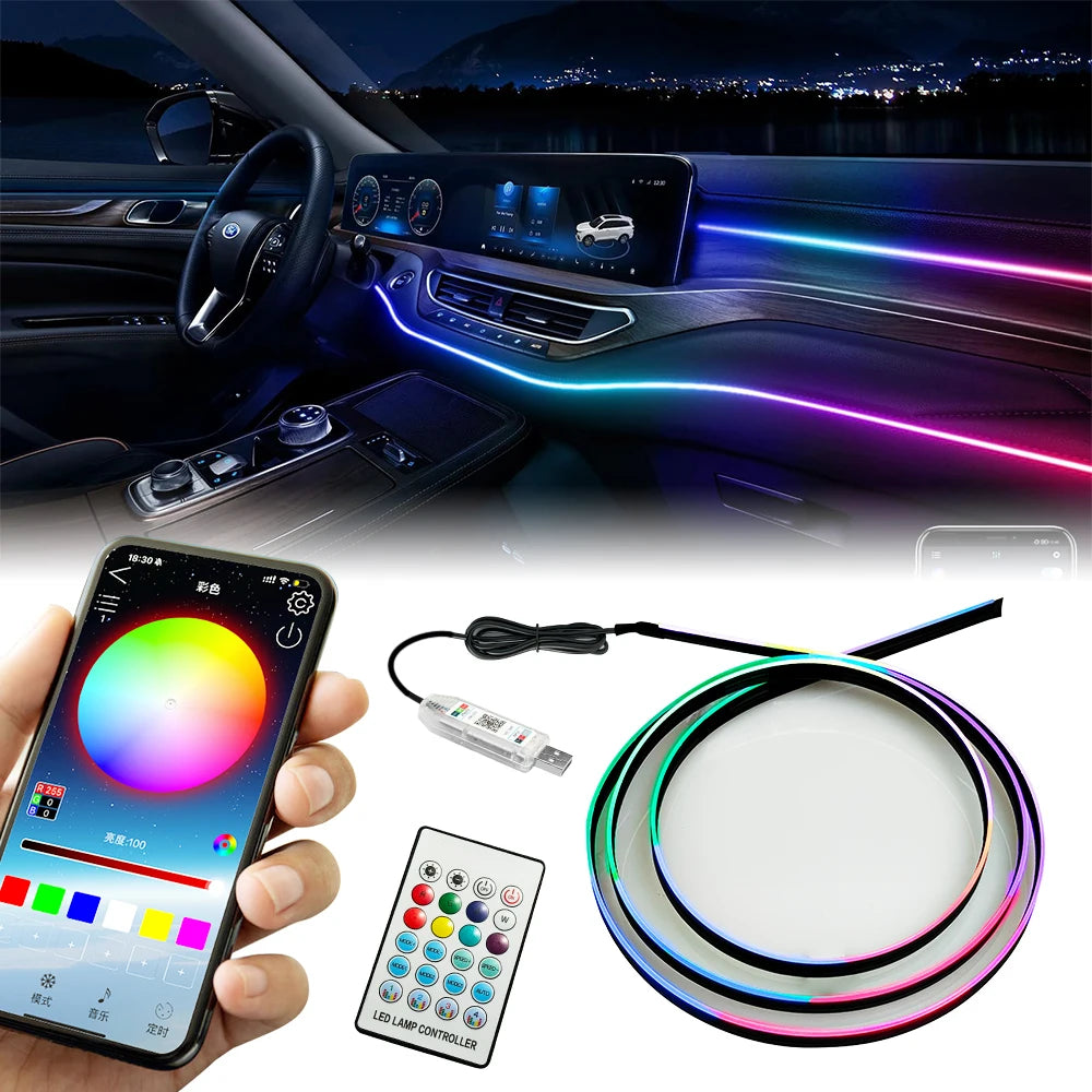 Ambient Color Acrylic Strips 110CM Full Colors RGB Interior