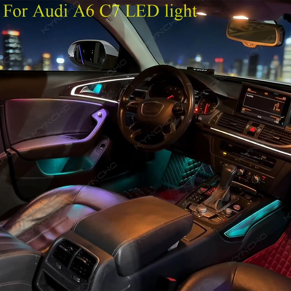 For Audi A6 C7 Ambient Lighting Colors Suitable Models From 2011