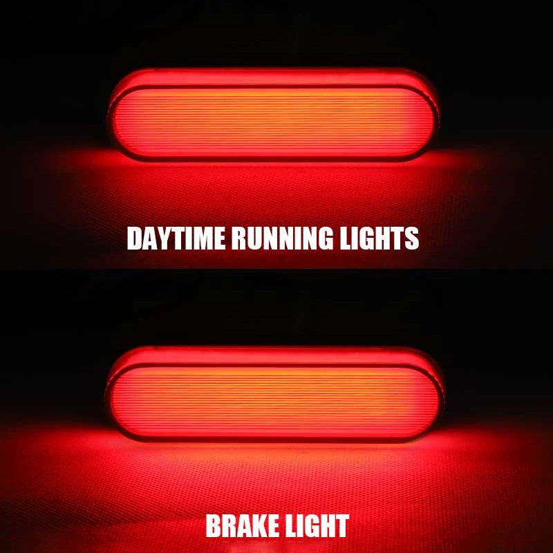 For Motorcycle Utv 4X4 24V 12V Van Truck 34LED Turn Signals Rear