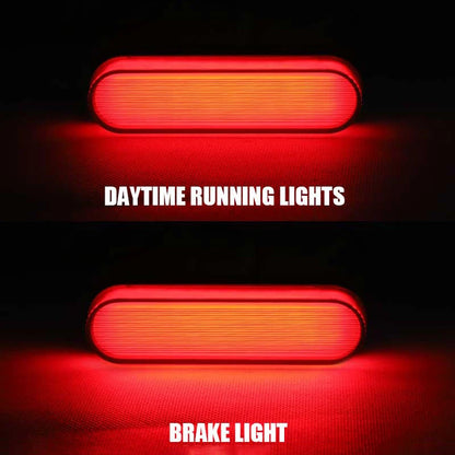 For Motorcycle Utv 4X4 24V 12V Van Truck 34LED Turn Signals Rear