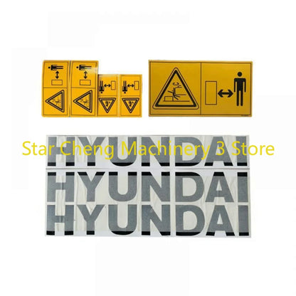 For Hyundais 60 75 110 130 Set Excavator Decal Stickers 150 215