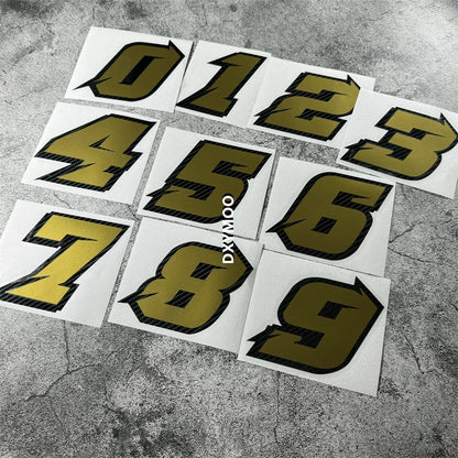 Sticker Racing Number Cycling Graphic Vinyl Motocross Oil Fuel