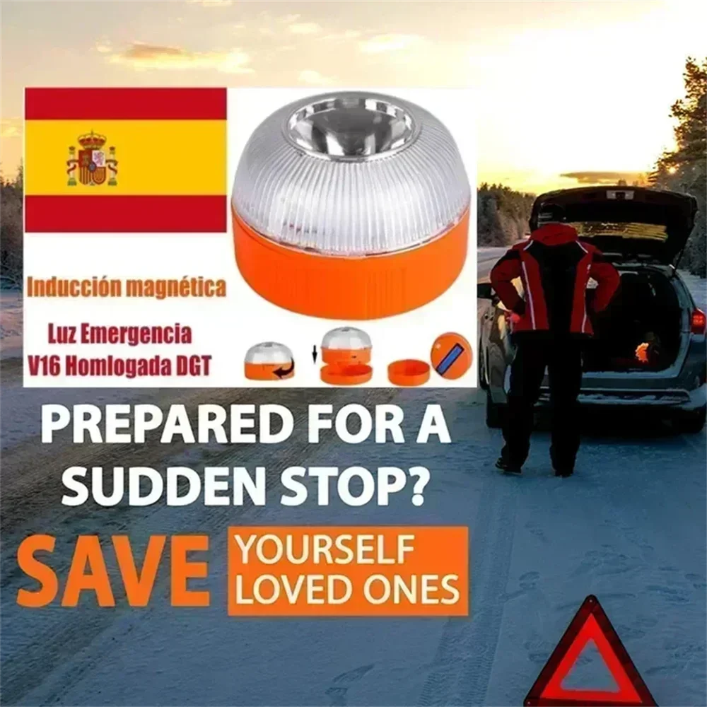 For Roadside Accident & Strobe Emergency Warning Magnetic Base