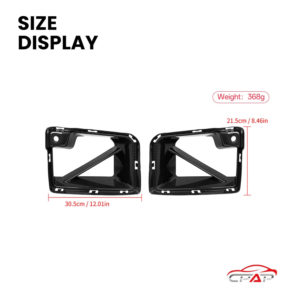 For BMW M2 G87 Cs Style Real Dry Carbon Fiber Front Bumpe Air