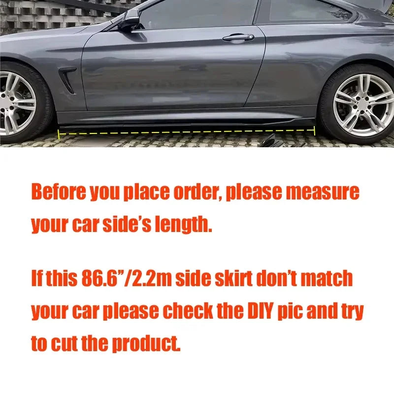 For BMW 5 Series G30 G31 2.2m 86.6 Side Skirts Extension Rocker
