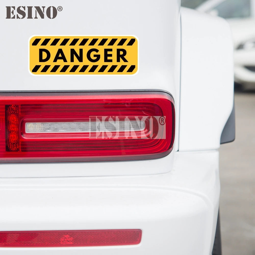 Funny Creative Warning Reminding Attention Danger Pvc Sticker
