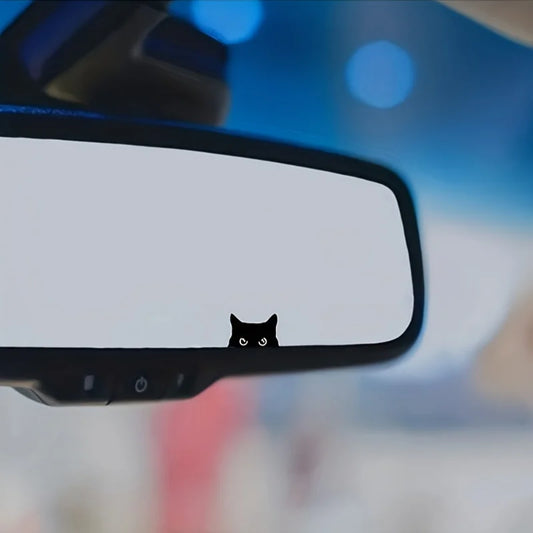 6PCS Black Cat Peeking Pvc Vinyl Sticker Hidden Pop