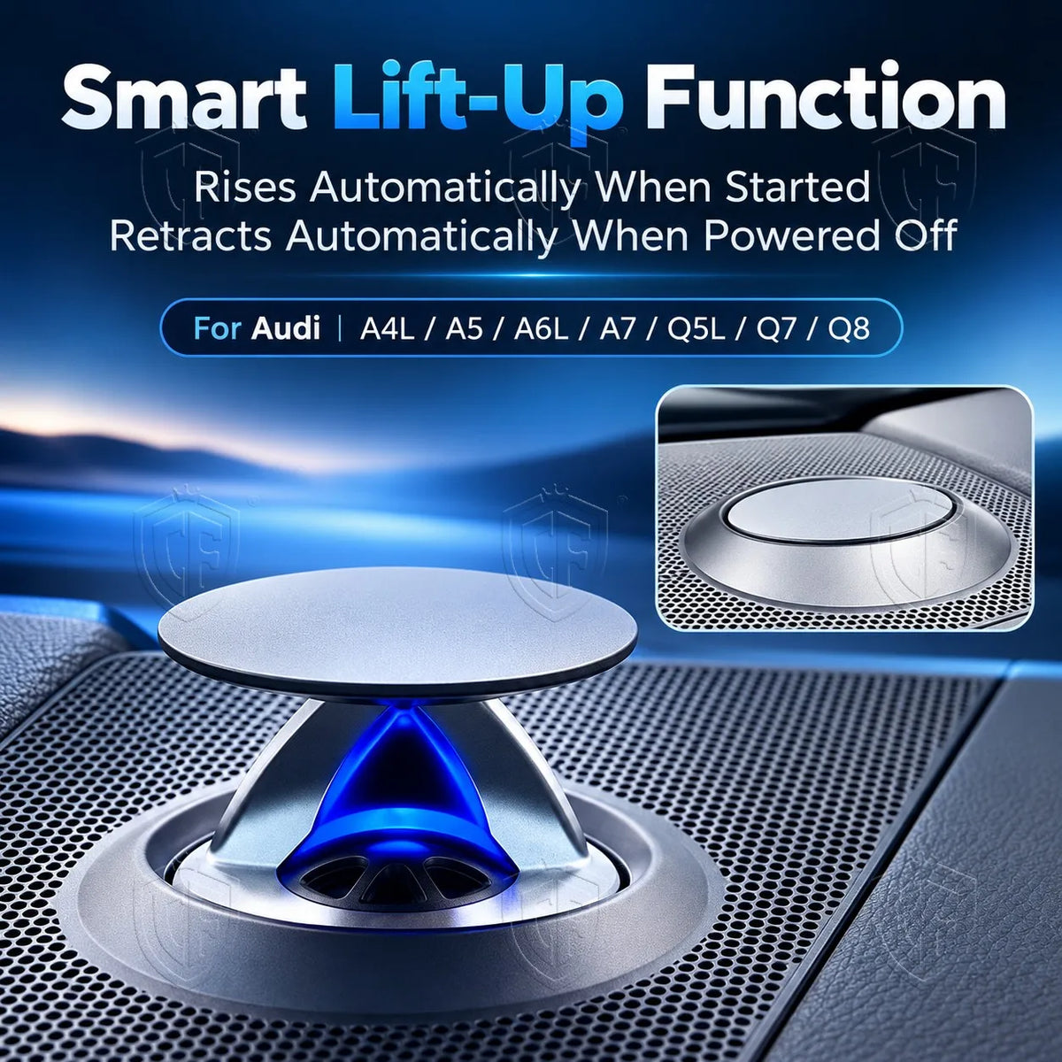For Audi A4L A5 A6L A7 Q5L Q7 Q8 Lifting Tweeter Speaker Cover