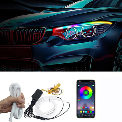 2PCS RGB Daytime Running APP Remote Control Drl Symphony