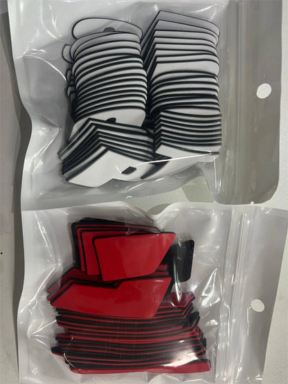 8PCS Tire Wheel Stickers Tuning 3D Permanent Pvc Joined