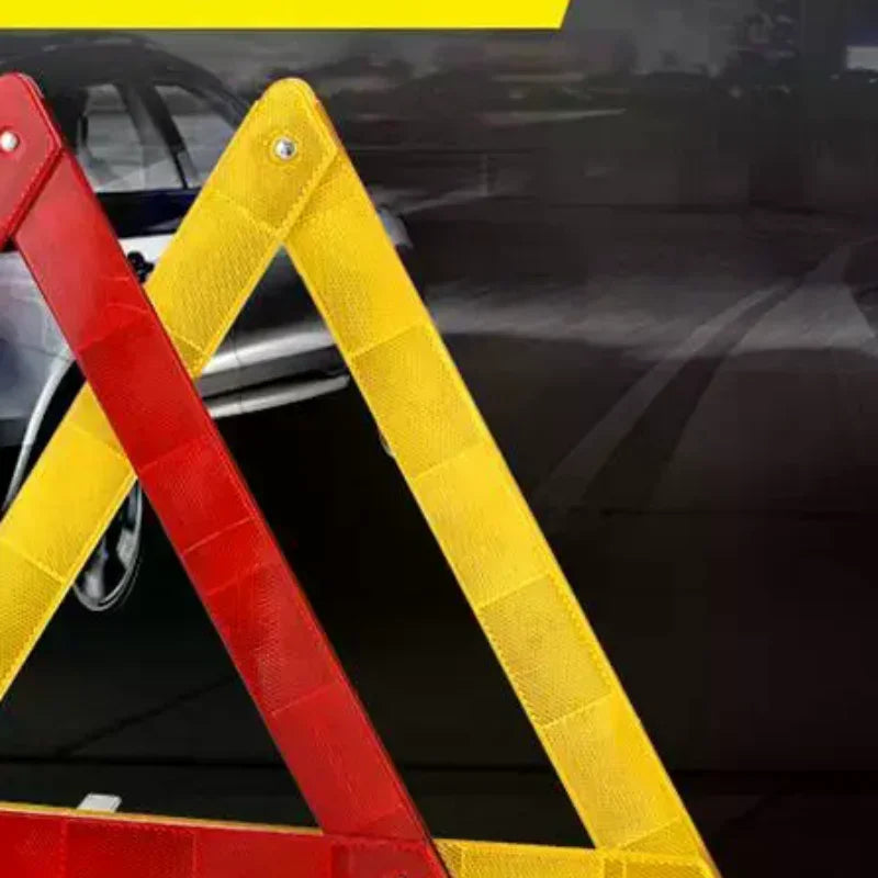 Emergency Early Warning Device Triangle Road Safety Stable Metal