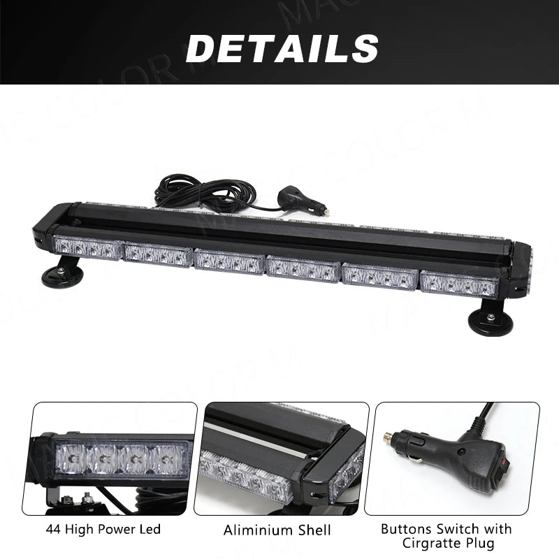 1PC Strobe Warning Flashing Truck Beacon Signal Flash Dash