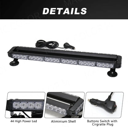 1PC Strobe Warning Flashing Truck Beacon Signal Flash Dash