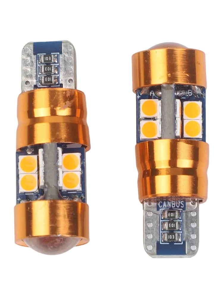 1pair T10 12V Signal Orange Amber Position Parking City