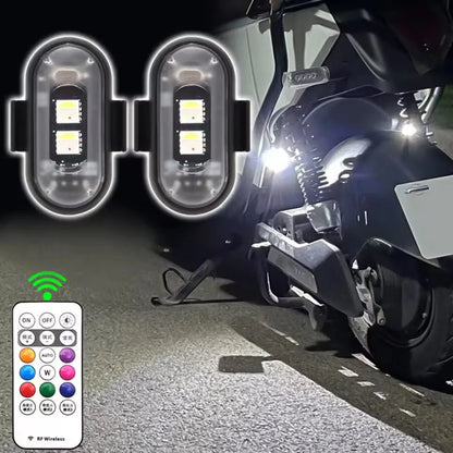 6PCS Strobe Motorcycle Flash Position Wireless Aircraft Airplane