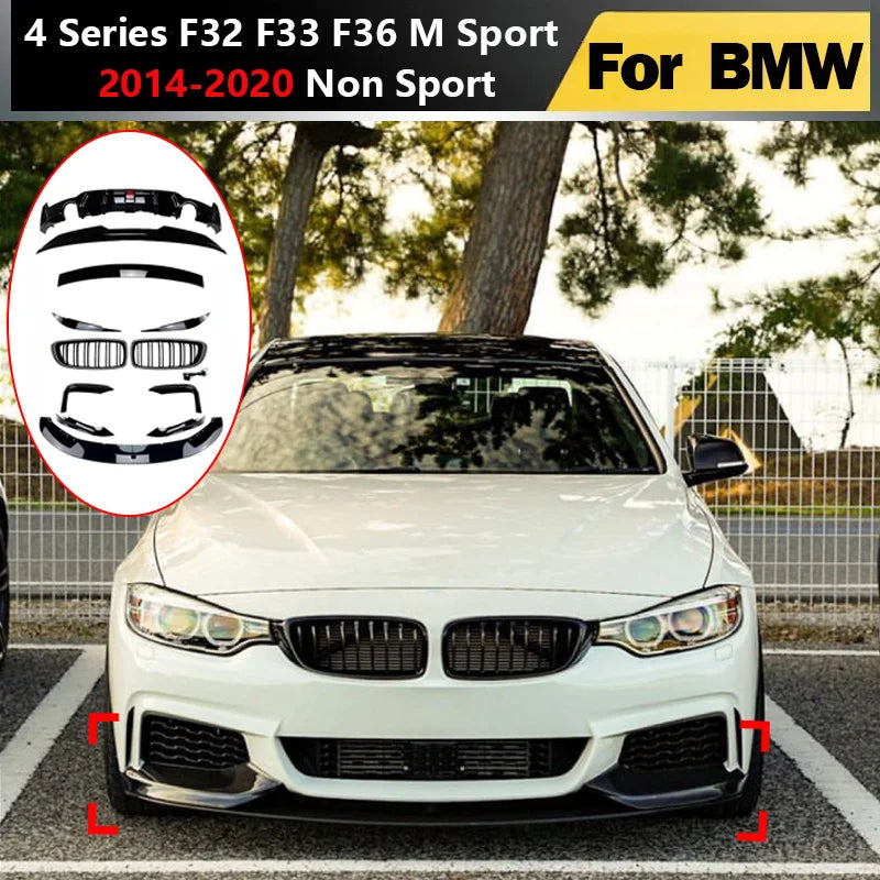 For BMW 4 Series F32 F33 F36 M Sport 2014-2020 Front Rear Lip