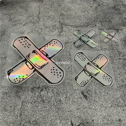 For Laptop Computer Case Trunk Auto Croass Band Aid Stickers