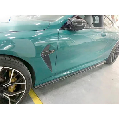 For Performance Coupe Carbon Fiber Side Skirt Bumper Lip Kit