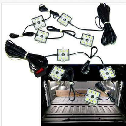 For Toyota Chevy Dodge Pickup GMC 8PCS Pickup Truck Lighting Kit
