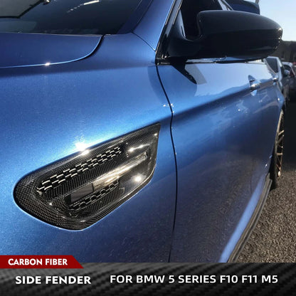 For BMW 5 Series F10 F11 Real Carbon Fiber Air Vent Cover Side