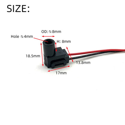 4PCS Door Handle Mushroom Round Cap 4MM 12V Signal