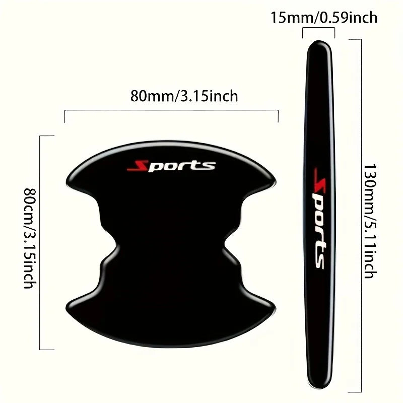 Set Door Wrist Protection Stickers Handle Anti Collision Sticker