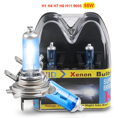 H1 H4 H7 H8 H11 9005 HB3 55W Headlight