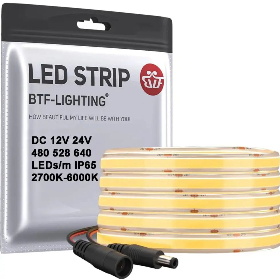 Fcob Strip IP65 Waterproof 5M 480 528 640 Leds