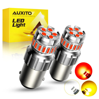 Auxito 2PCS P21W ba15s Red 1156 7506 bay15d 1157