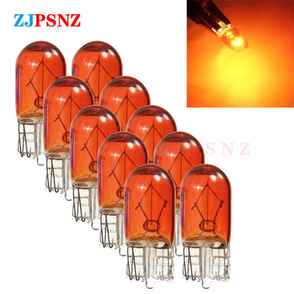 T10 12V 48v-55v-60v Bulb Inserted Bubble Halogen Warm Warning