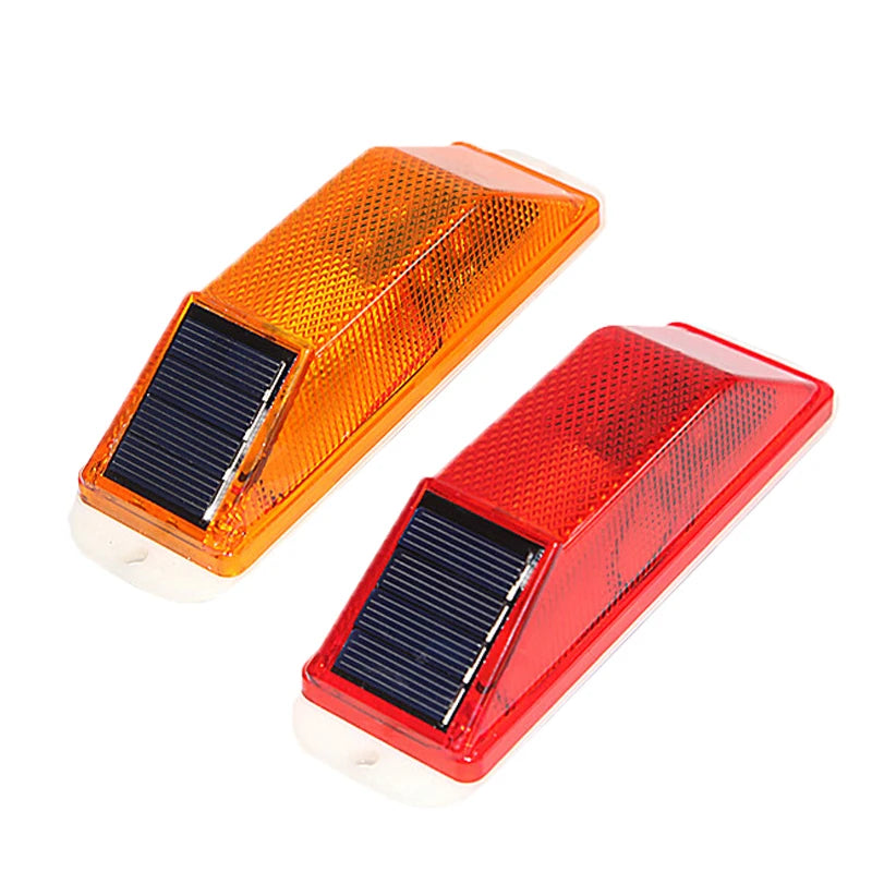 Warning Night Driving Traffic Safety Rechargeable Solar Red