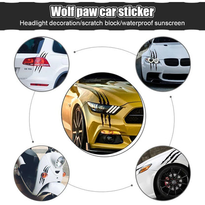 For Headlight Body 1PC Sticker Reflective Monster Claw Vinyl
