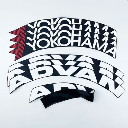 Rubber Letters Tire Sticker Wheel Fit 3D Logo Motorcycle