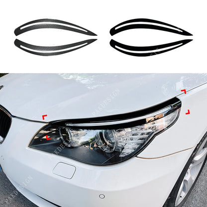 For BMW 5 Series E60 520I Front Headlight Eyelids Eyebrows Lids