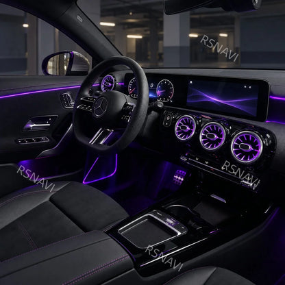 Ambient Lighting Retrofit Kit Guides Wiring Fits Mercedes-Benz